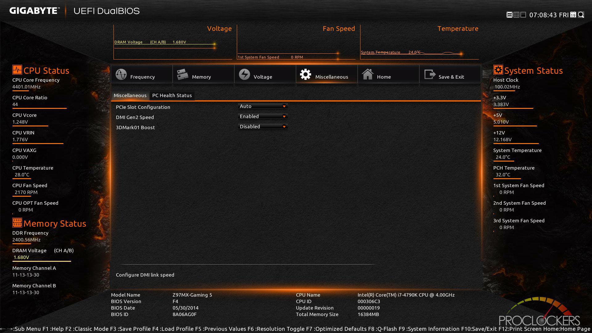 BIOS Gigabyte Voltage.