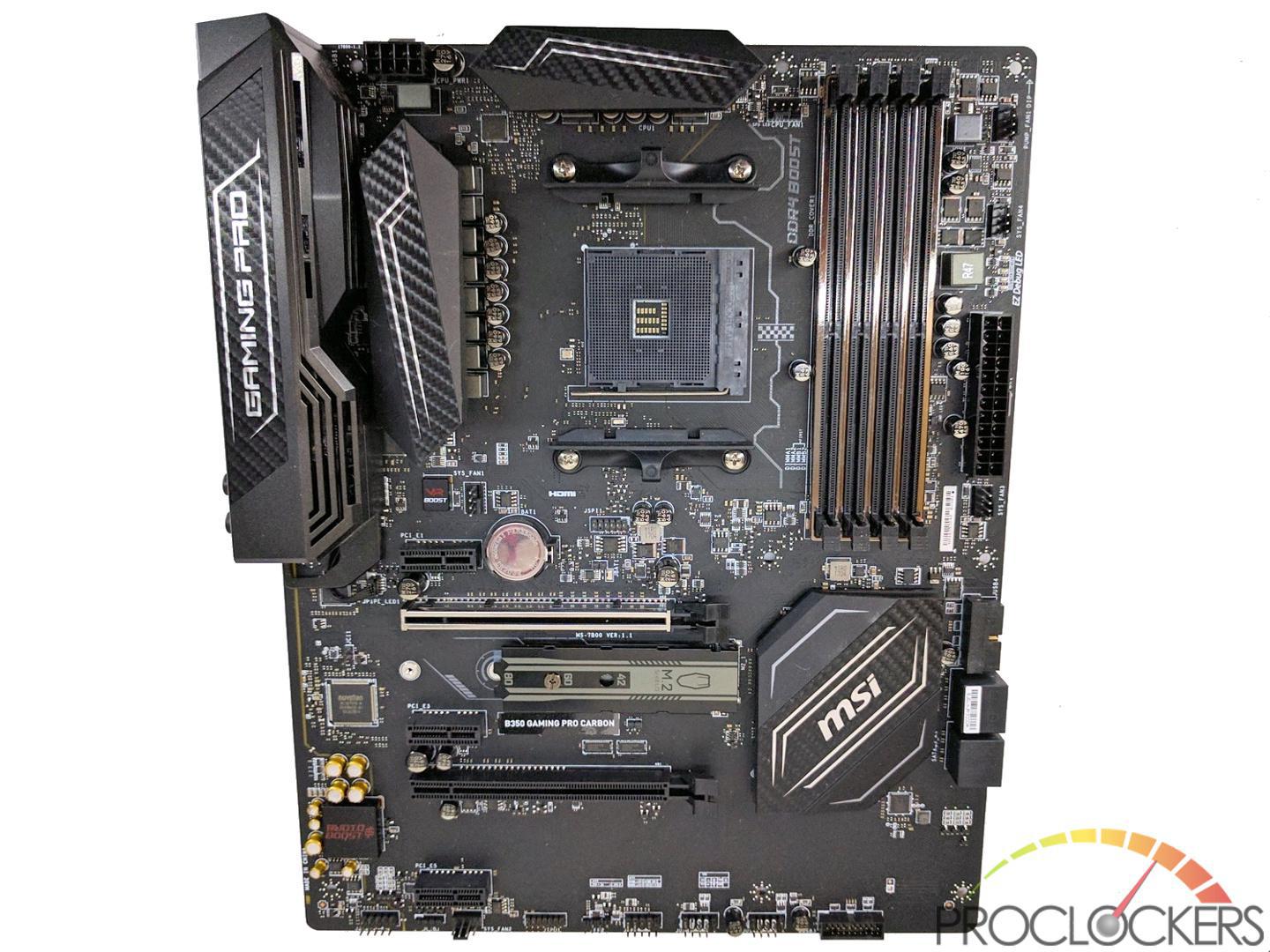 MSI B350 Gaming Pro Carbon Motherboard Review | Gaming Gorilla