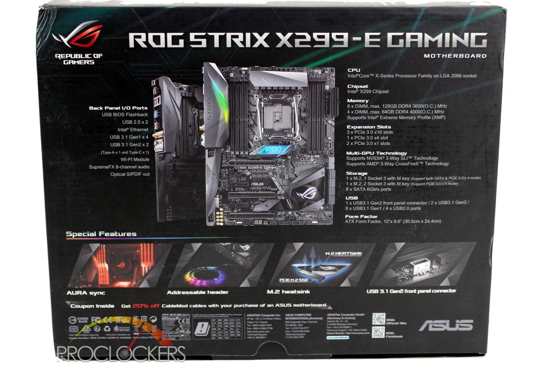 Asus ROG STRIX X299E Gaming