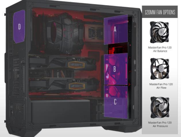 Cooler Master MasterBox Pro 5 ARGB ATX Mid-Tower with Adaptable Layout  E-ATX up to 10.5, DarkMirror Front Panel, Tempered Glass, Three 120mm ARGB