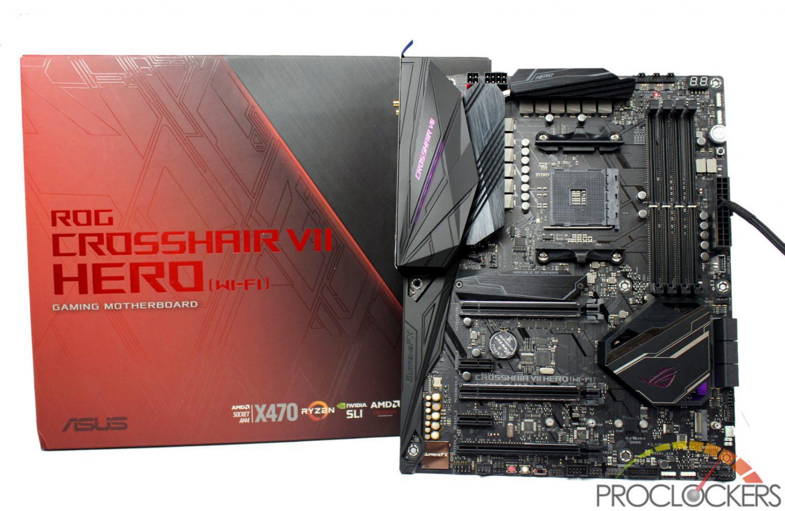 Asus Rog Crosshair Vii Hero Wifi Am X Motherboard Review Proclockers