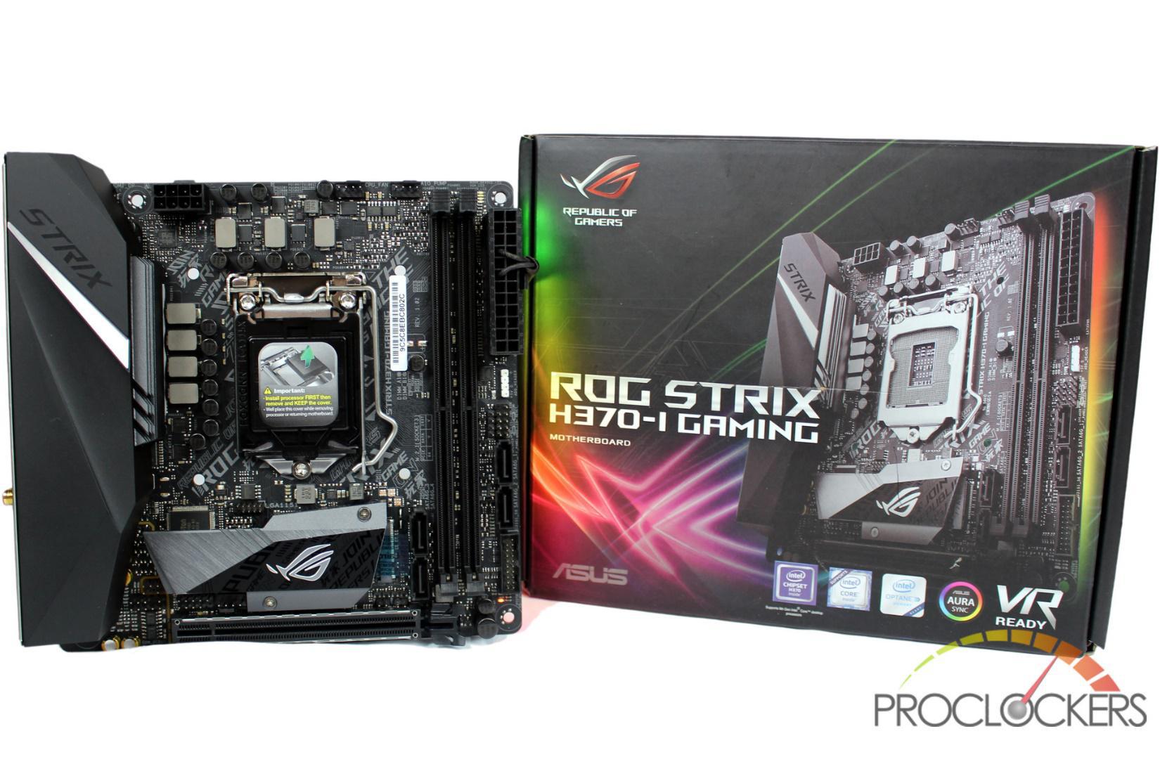 Asus Rog Strix H370 I Gaming Motherboard Review Proclockers
