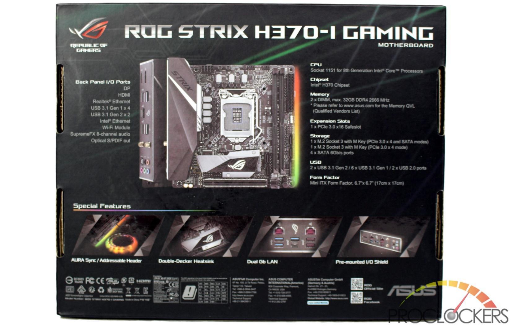 ASUS ROG STRIX H370-I Gaming Motherboard Review (Updated 2023