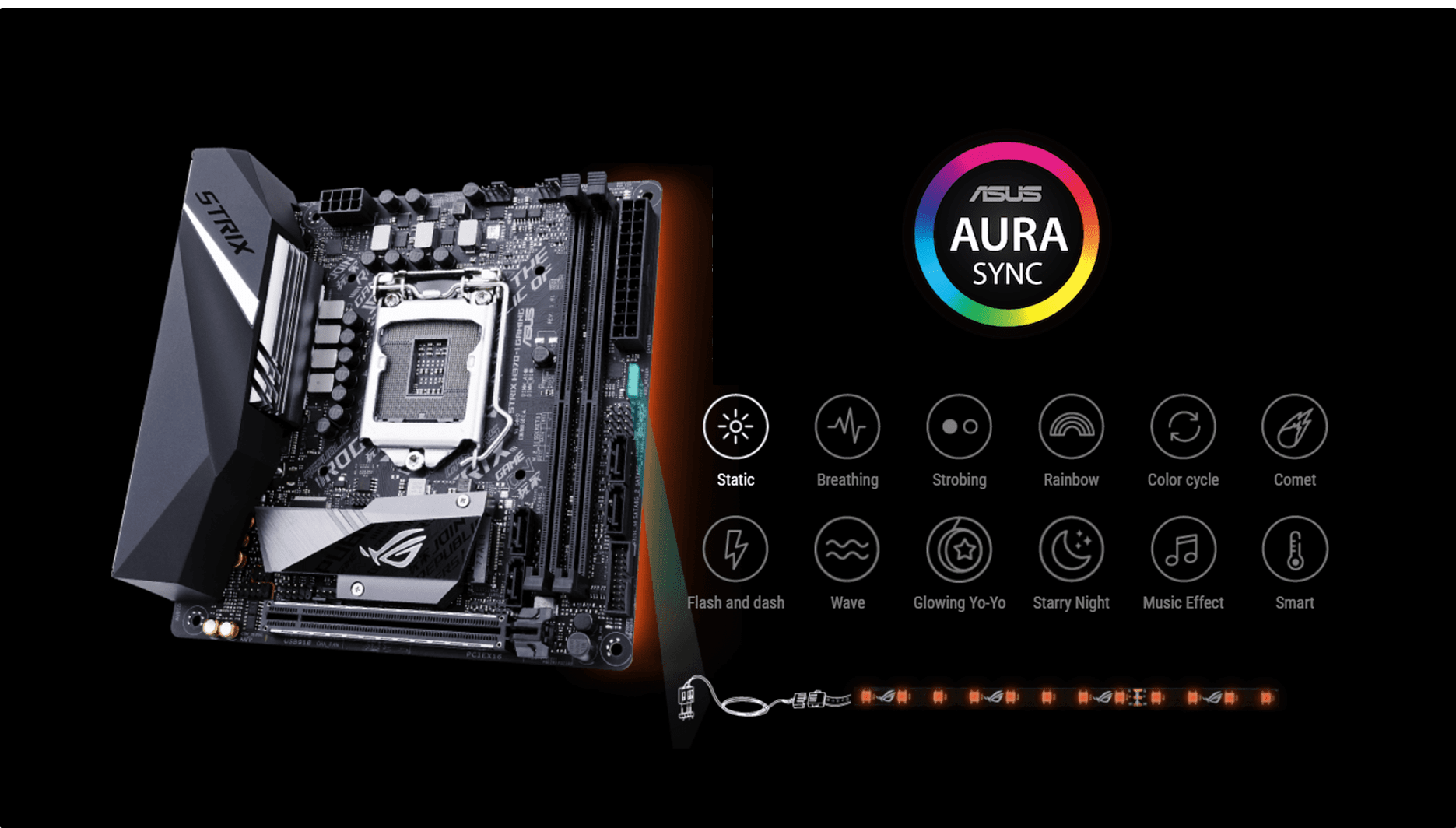ASUS Aura RGB. ASUS Prime Aura sync. ASUS motherboard Strix Aura. ASUS ROG Strix h370-i Gaming.