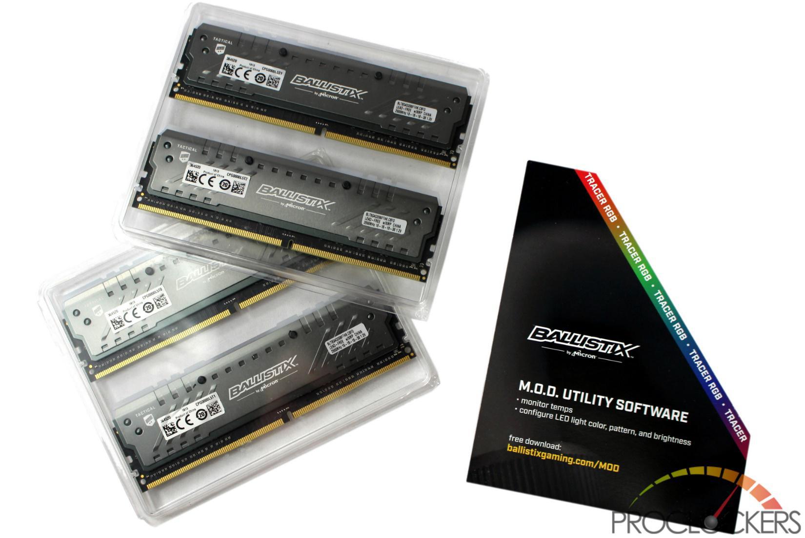Ballistix Tactical Tracer RGB DDR4 Gaming Memory Review (Updated