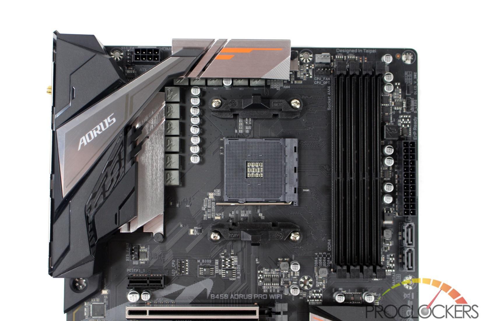 Gigabyte b450 aorus pro wifi am4 on sale atx amd motherboard