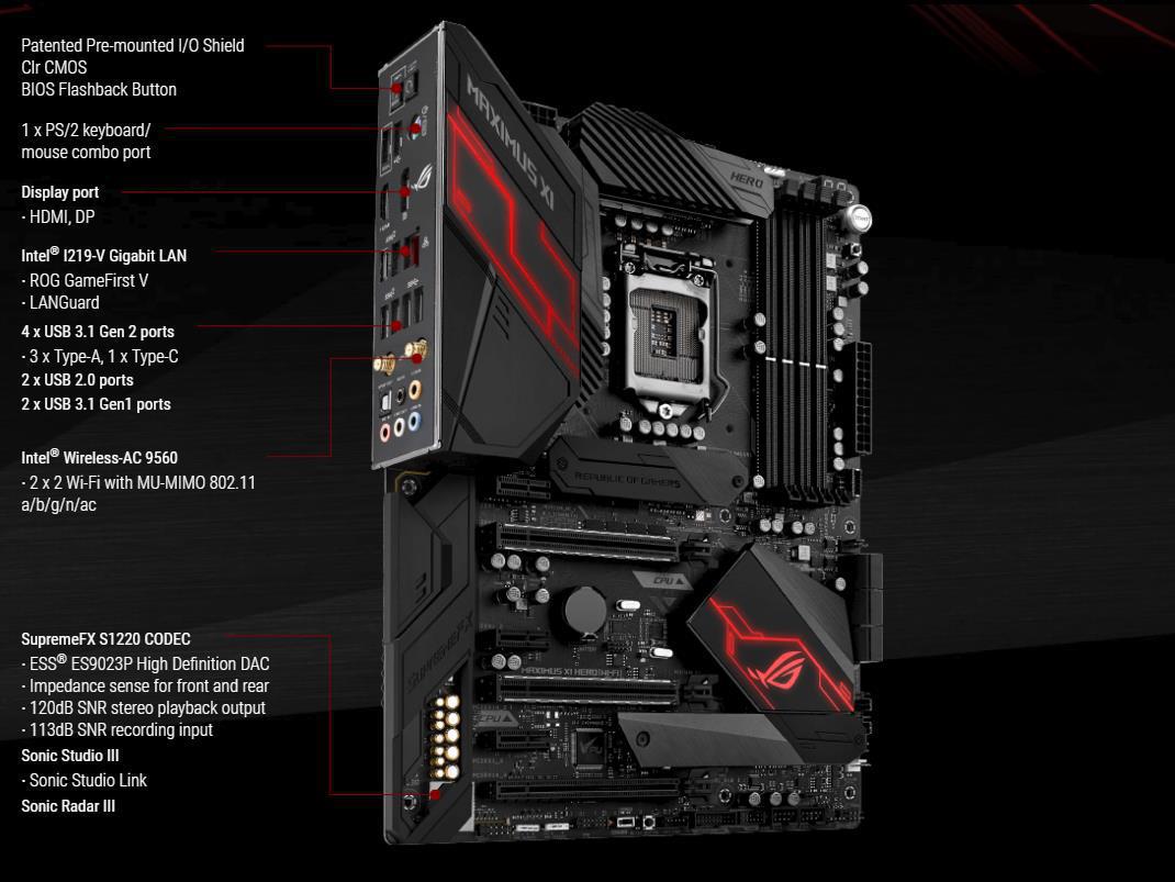 Asus Rog Maximus Xi Hero Wi Fi Z390 Motherboard Review Page 2 Of 9 Proclockers