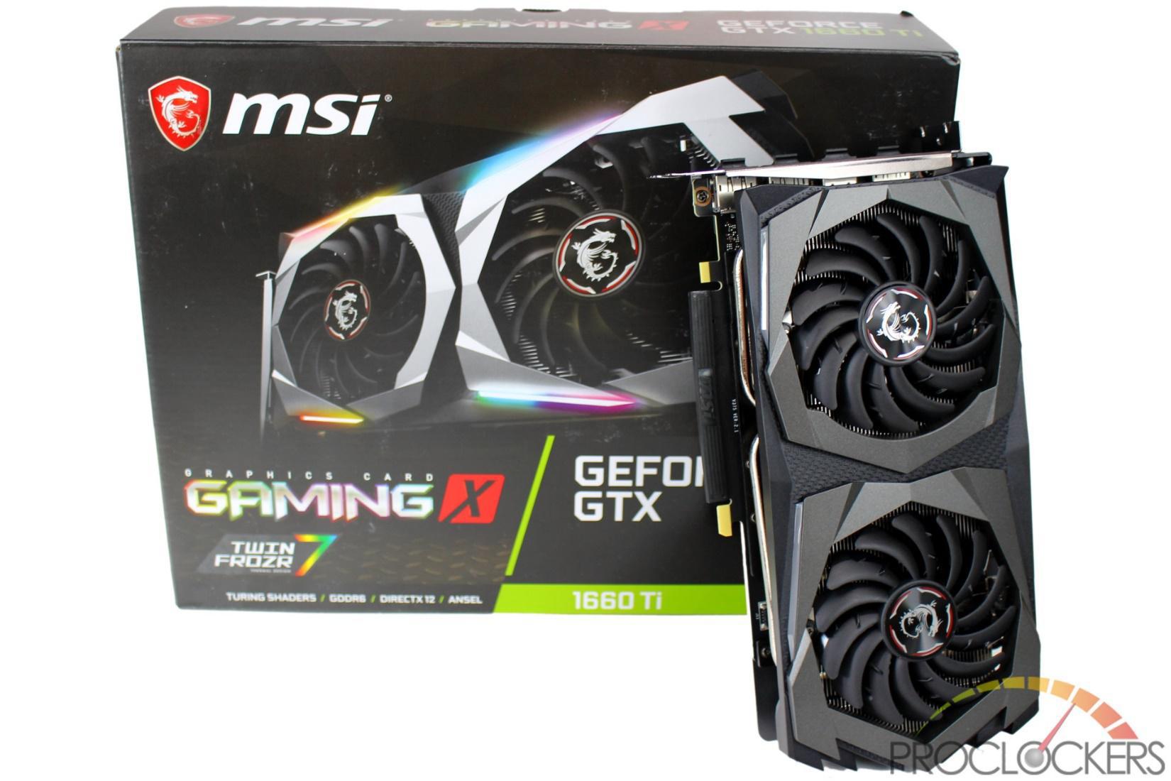 MSI GeForce GTX 1660 Ti Gaming X 6G 