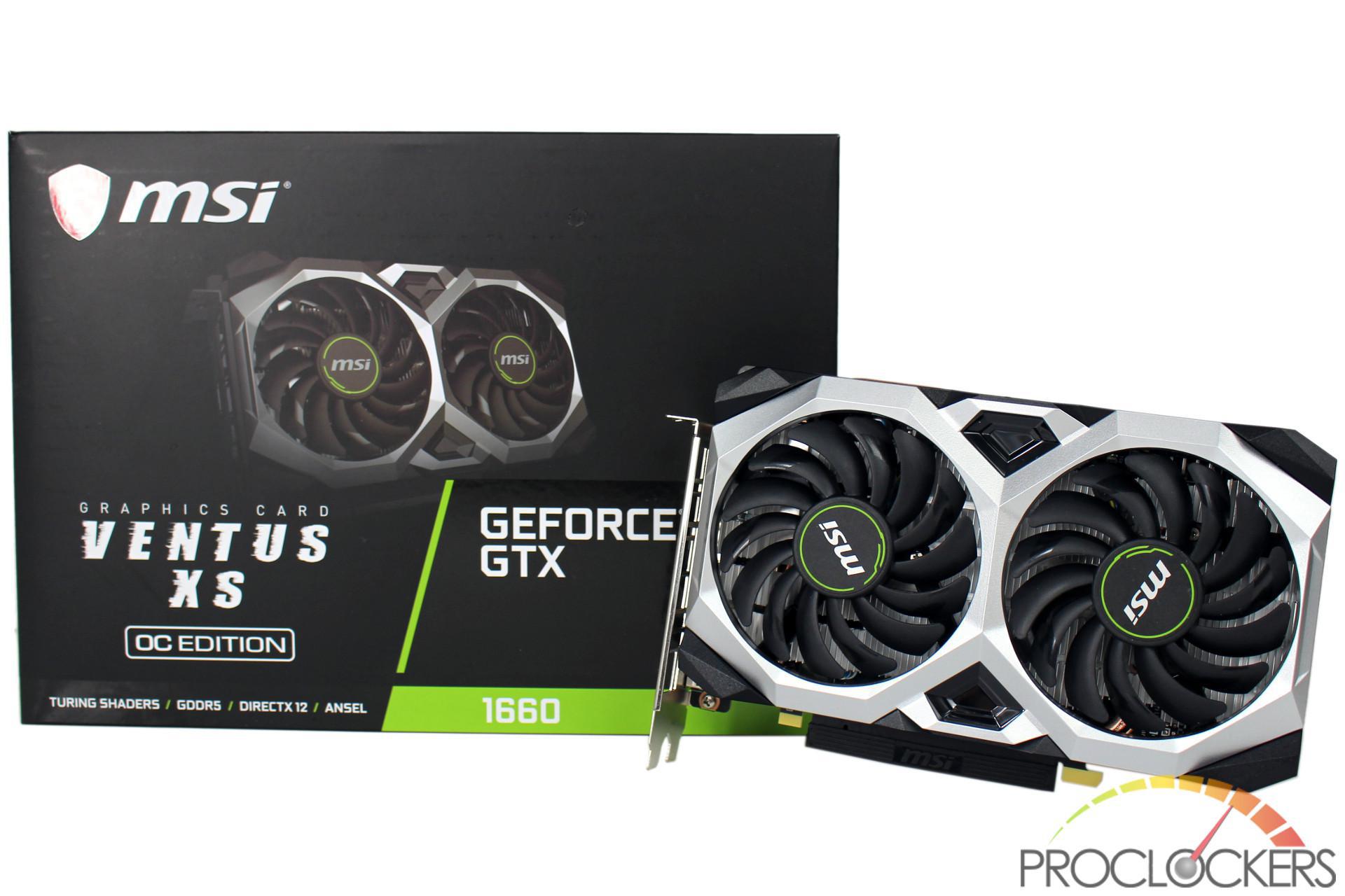 MSI GEFORCE GTX 1660 Ventus XS 6G OC 