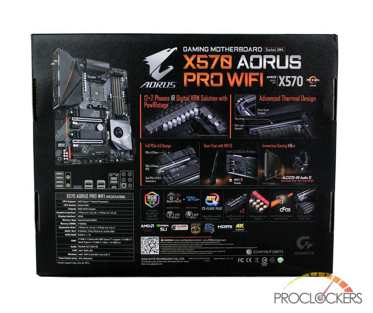 Gigabyte X570 AORUS Pro WIFI Motherboard Review | Page 3 of 9 | PROCLOCKERS