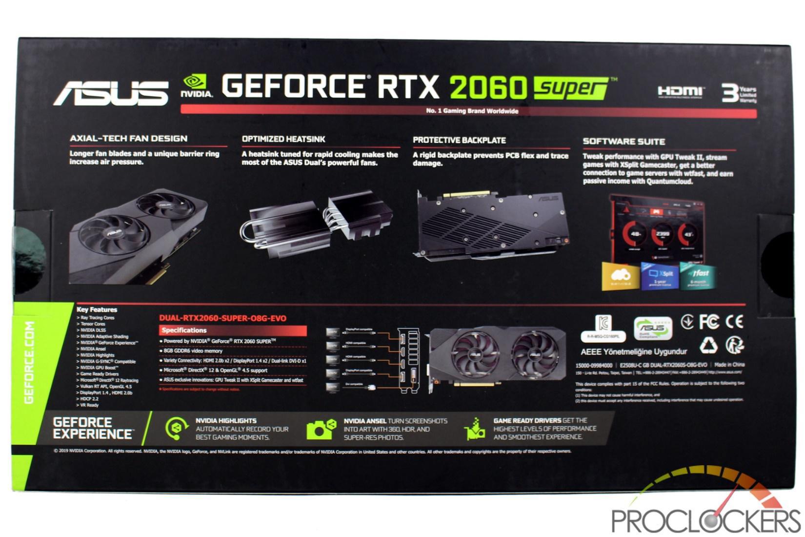 Asus Dual Geforce Rtx 60 Super Evo Oc Edition Review Page 3 Of 9 Proclockers