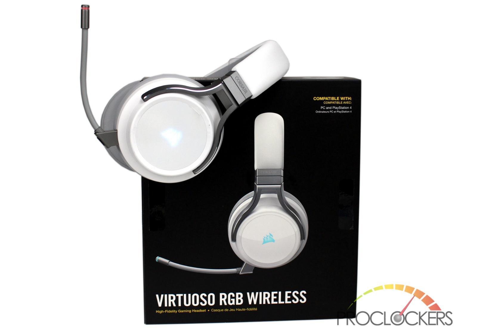 Auriculares Corsair Virtuoso RGB Wireless Stereo Gamer - CA-9011186-NA  CORSAIR