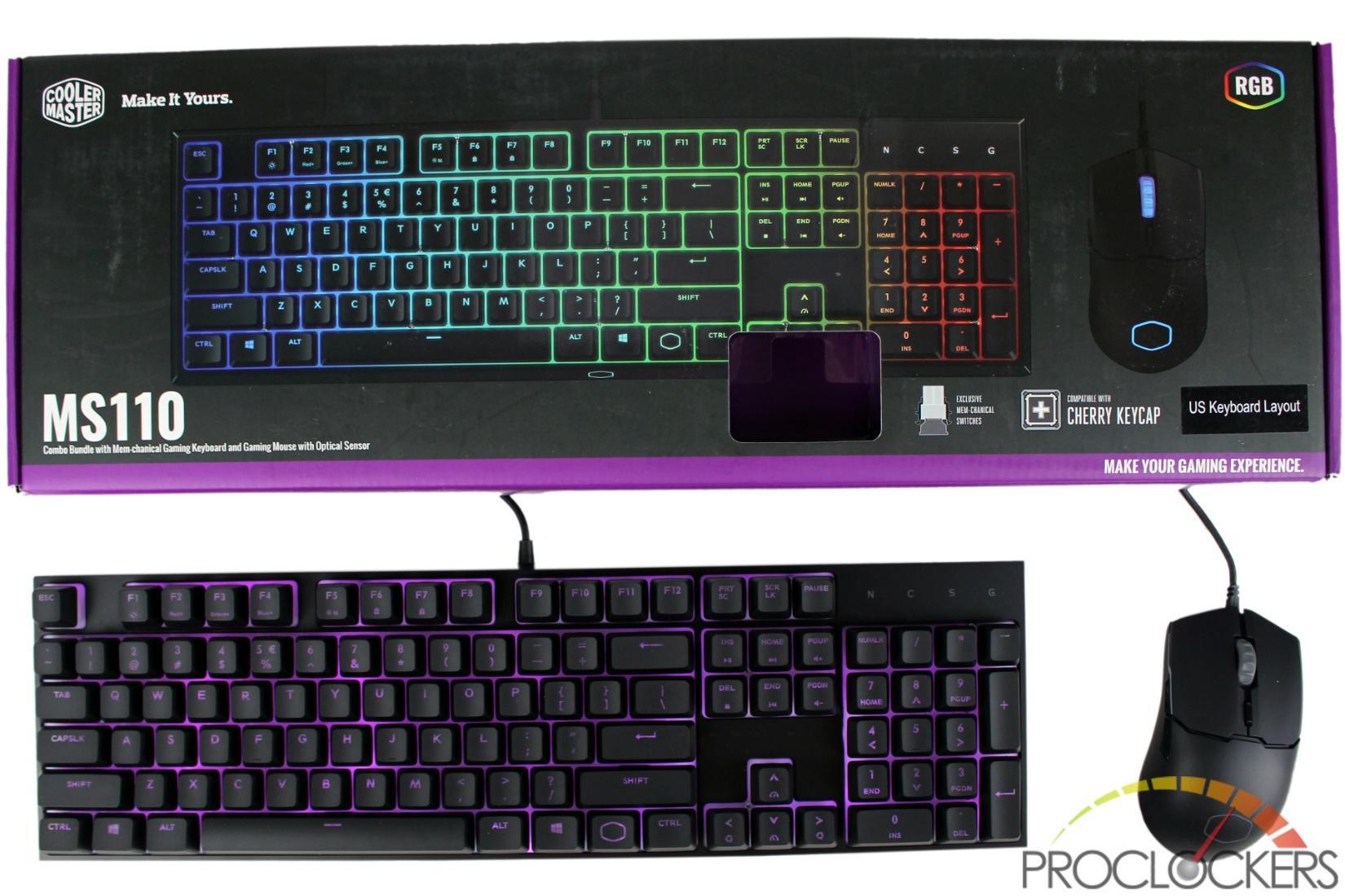 Cooler Master Ms110 Gaming Peripheral Combo Review Proclockers