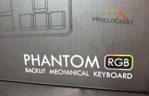 Phantom Logo on Front of RGB 87 Keyboard Package