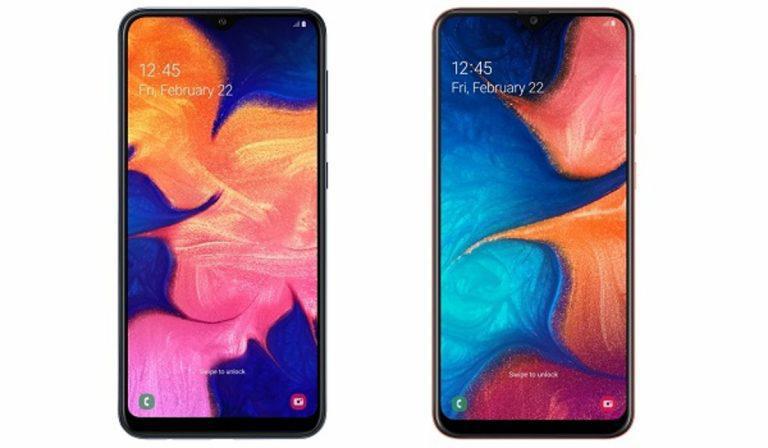 compare samsung a10 and a20