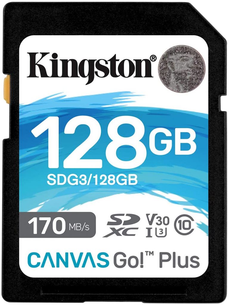 Карта памяти 128gb microsdxc kingston canvas go plus class 10 uhs i u3