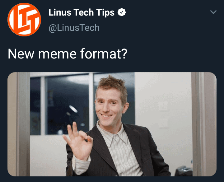 Tech meme linus tip Can I