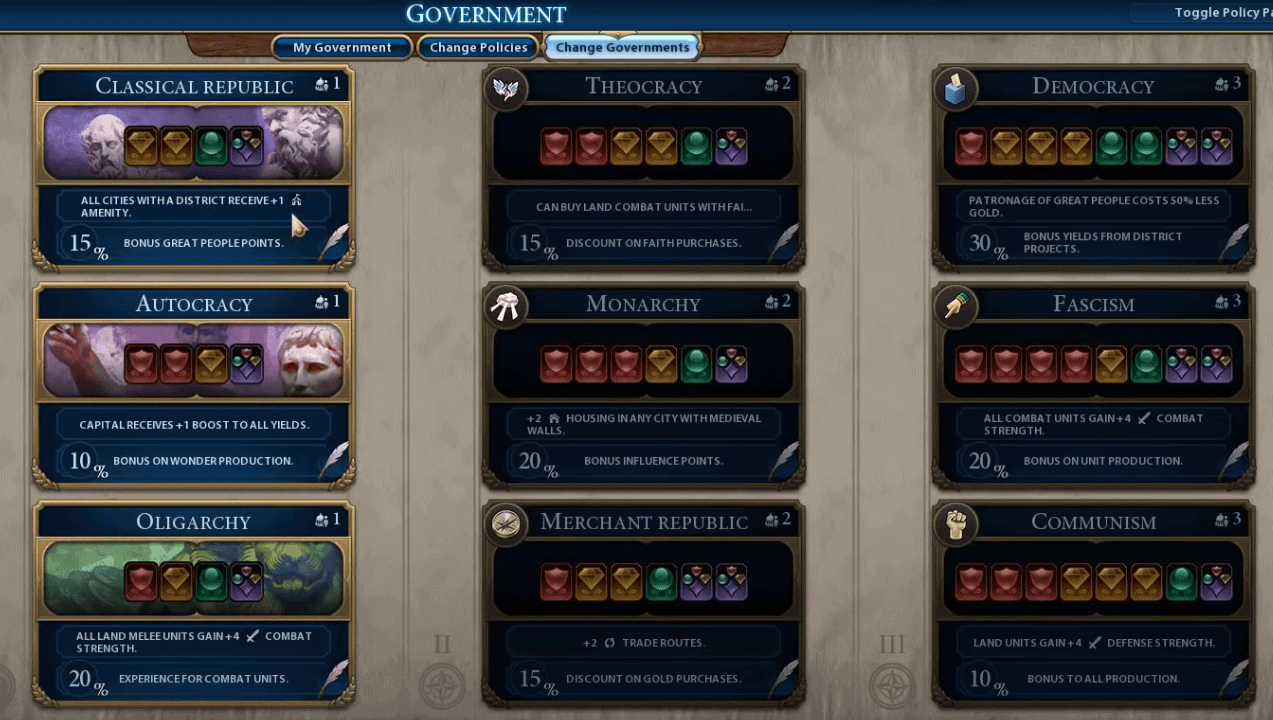 Civ6RomeGovernment